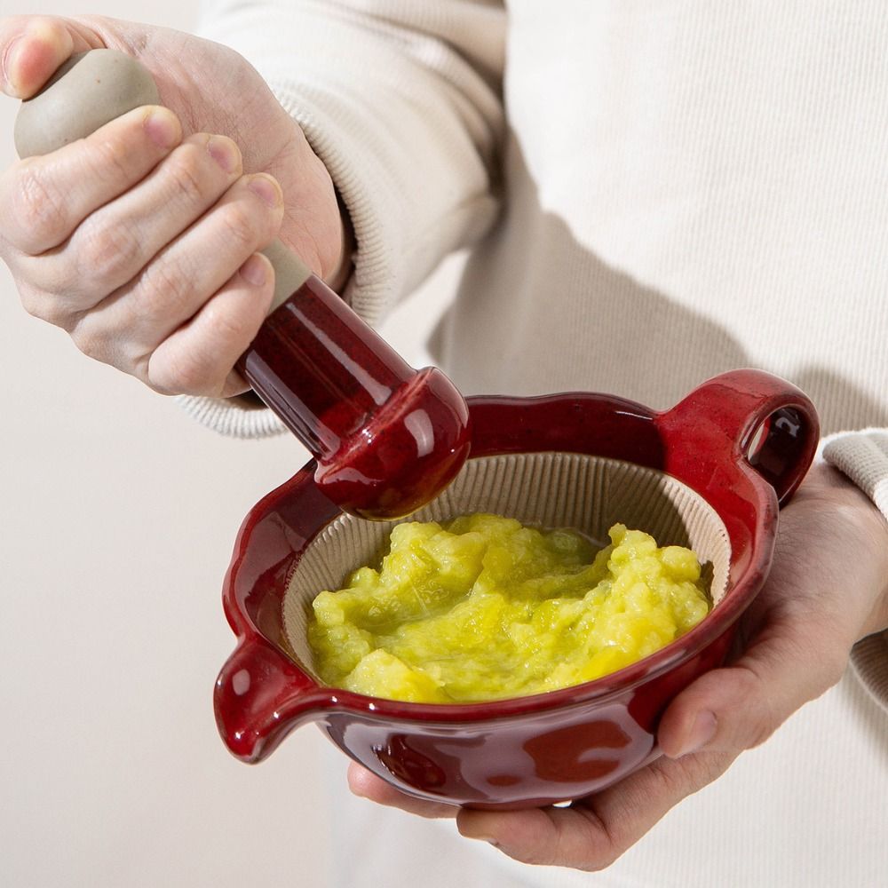 Baby Food Grinding Bowl - Manual Kiln Ceramic Grinding Bowl Vintage