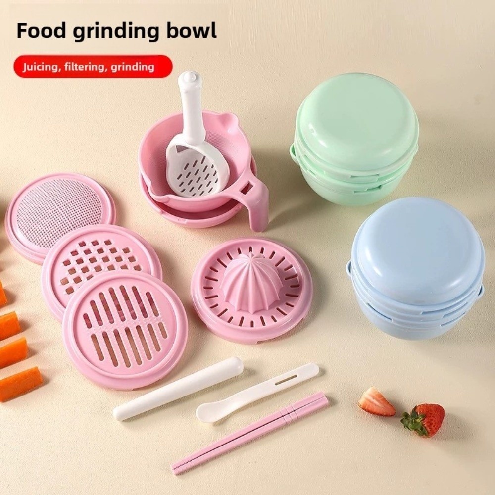 Baby Food Grinding Bowl - Solid color Baby Food Grinding Bowl