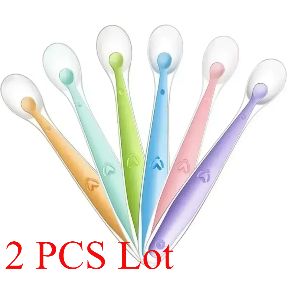 Baby Food Lunch - 2/1pcs Silicone Spoon for Baby Infant