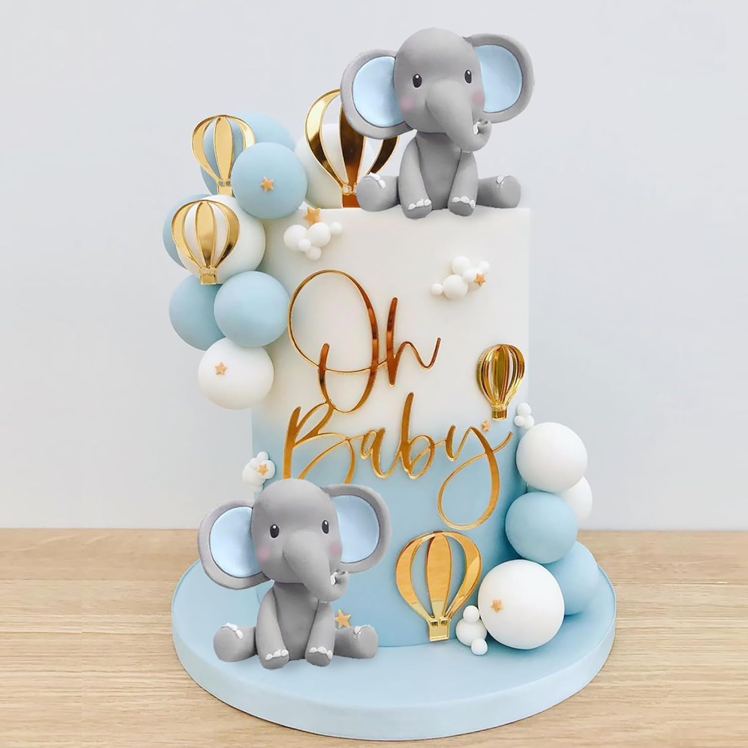 Baby Food For 1 Year Old - Elephant Cake Decoration Baby Cake Topper