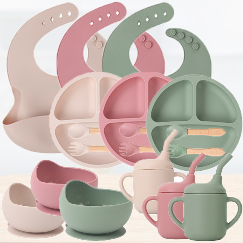Baby Food For 1 Year Old - Children's silicone tableware set Baby Complementary