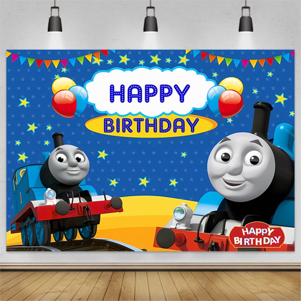 Baby Food Flavors - Cute Thomas Train Friends Backdrop Toy