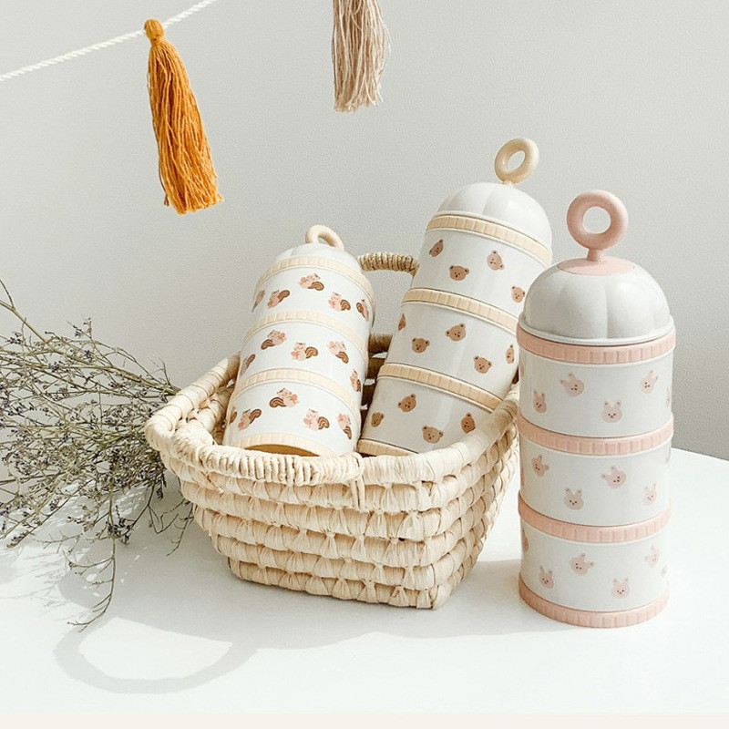 Baby Food Lunch - Cute Bear Milk Powder Box Baby