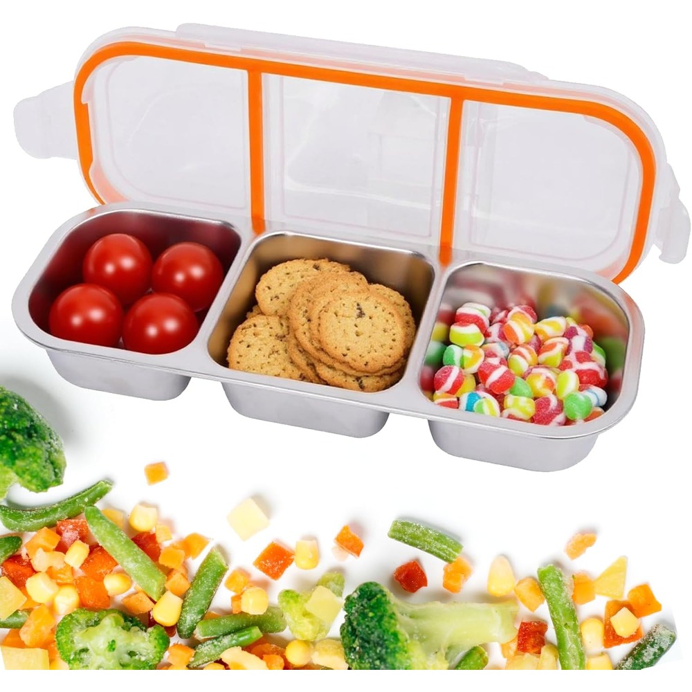 Snack Container Travel - Stainless Steel Snack Containers with Lids