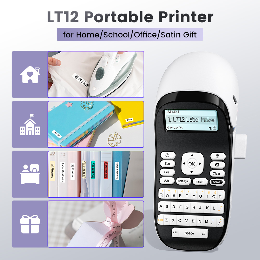 Baby Food Label - LT12 Label Maker Portable Inkless Label