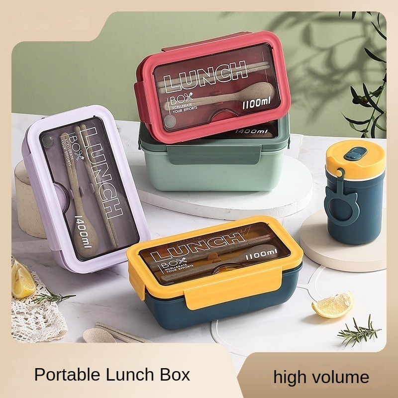 Baby Food Lunch - 1100ML Microwave Lunch Box with Spoon