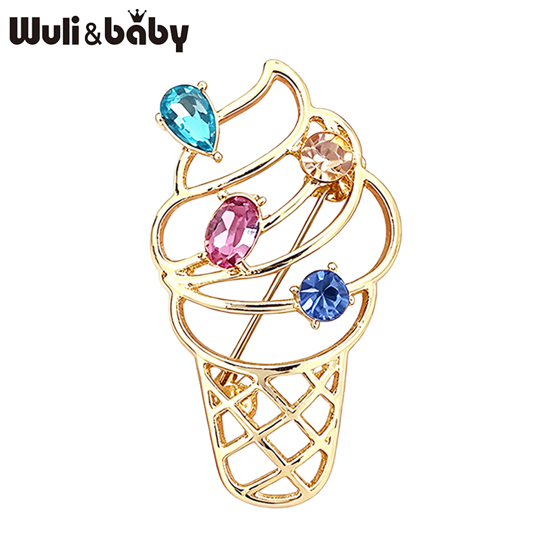 Baby Food Flavors - Wuli&baby Cute Ice Cream Cone Brooches