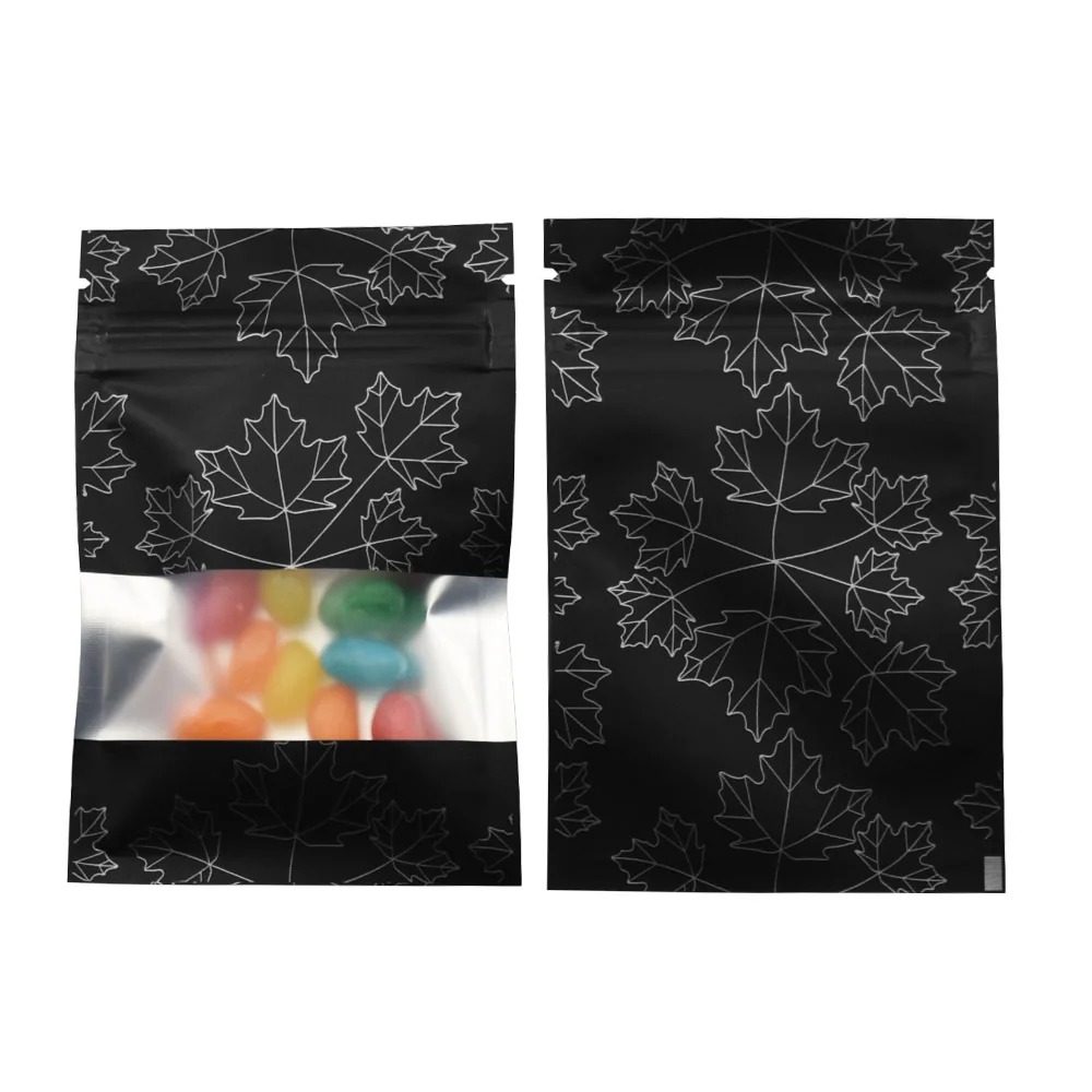 Food Pouch Reusable - 100Pcs Zip Lock Mylar Foil Bag