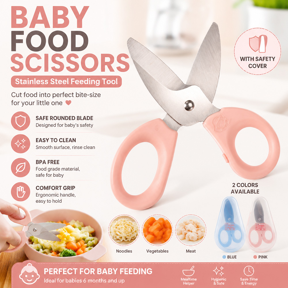 Baby Food For 1 Year Old - Baby Food Scissors Stainless Steel Baby