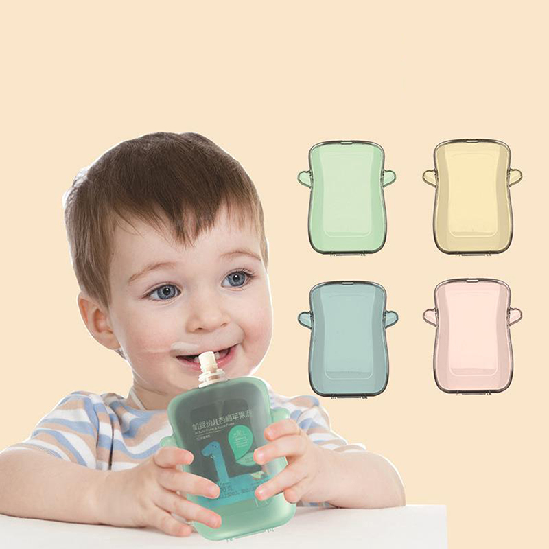 Baby Food Reusable Pouches - Self-Feeding Baby Food Pouch Holder -