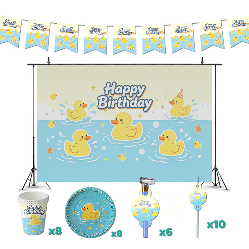 Baby Food Yellow - Yellow Rubber Duck Birthday Party Decorations