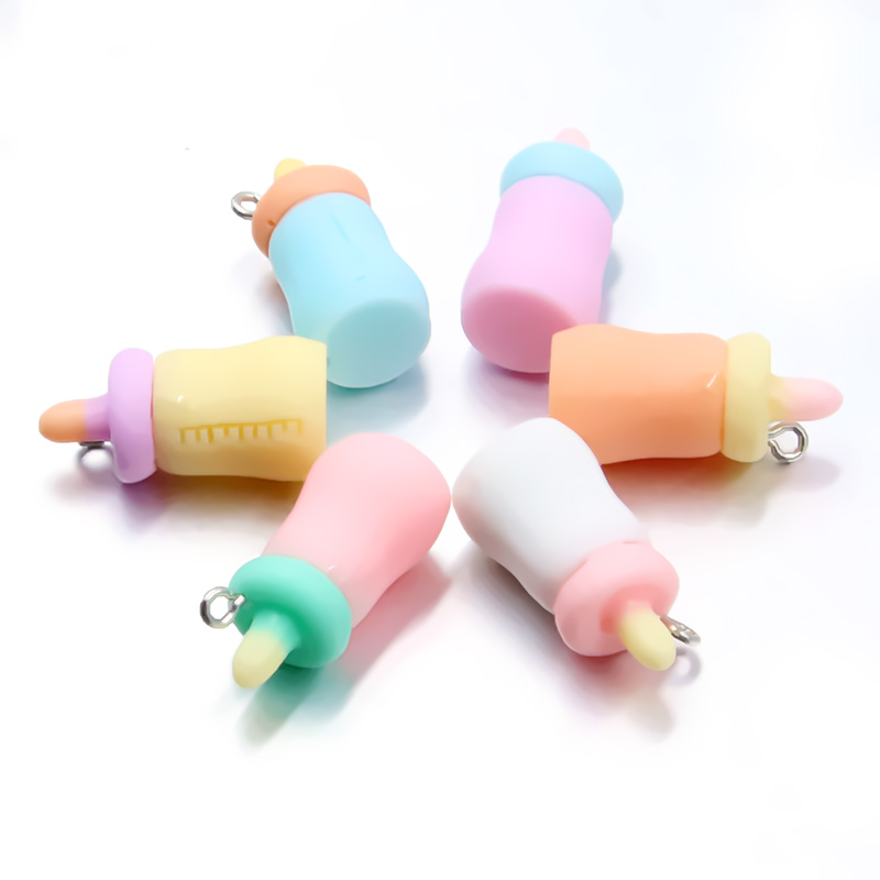 Baby Food Flavors - 10Pcs 12X26MM 6 Color Charms Baby