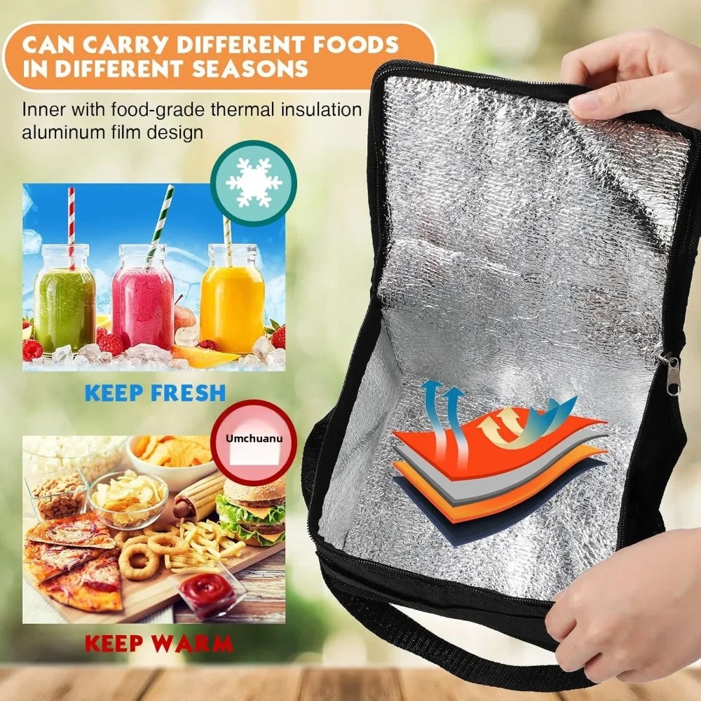 Foldable Insulated Thermal Bag - Food Pouch Reusable recension och pris