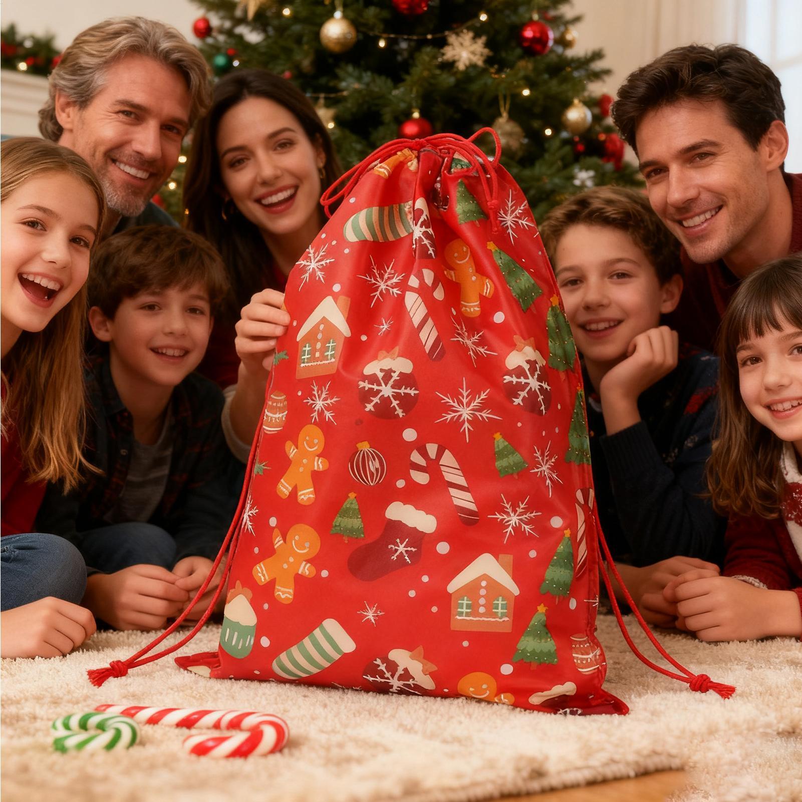 Christmas Treat Bags Reusable  - Food Pouch Reusable recension och pris