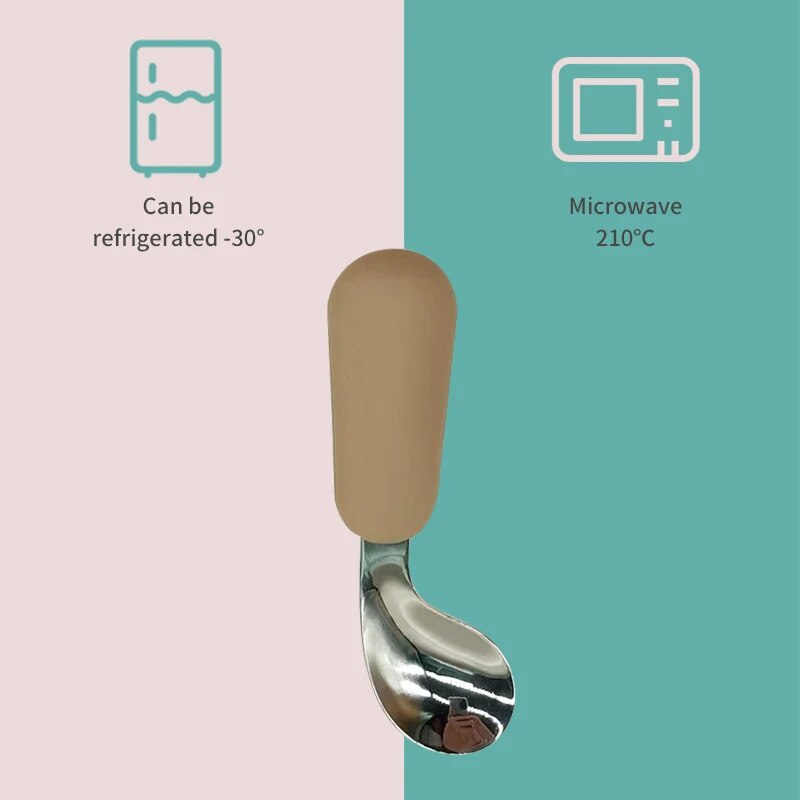 Baby Spoon Fork Set 316 Stainl - Baby Food Lunch recension och pris