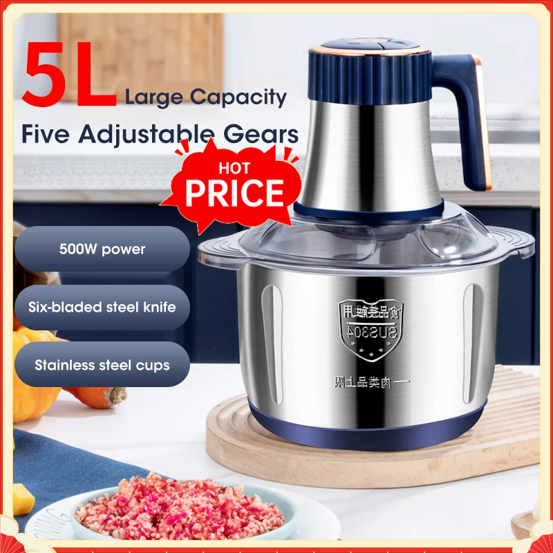 5L Electric Meat Grinders 304  - Baby Food For 1 Year Old recension och pris