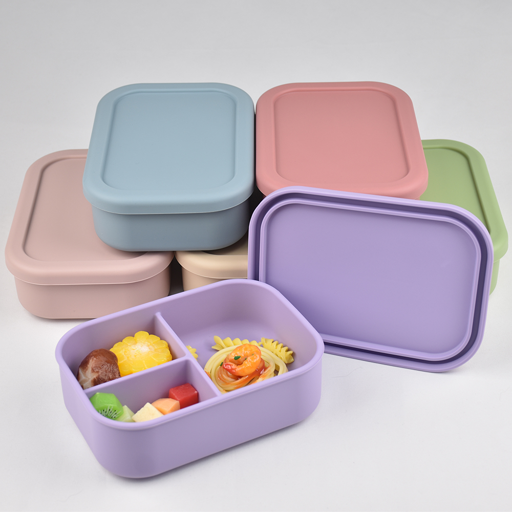 3-Compartment Food Grade Silic - Baby Food Lunch recension och pris