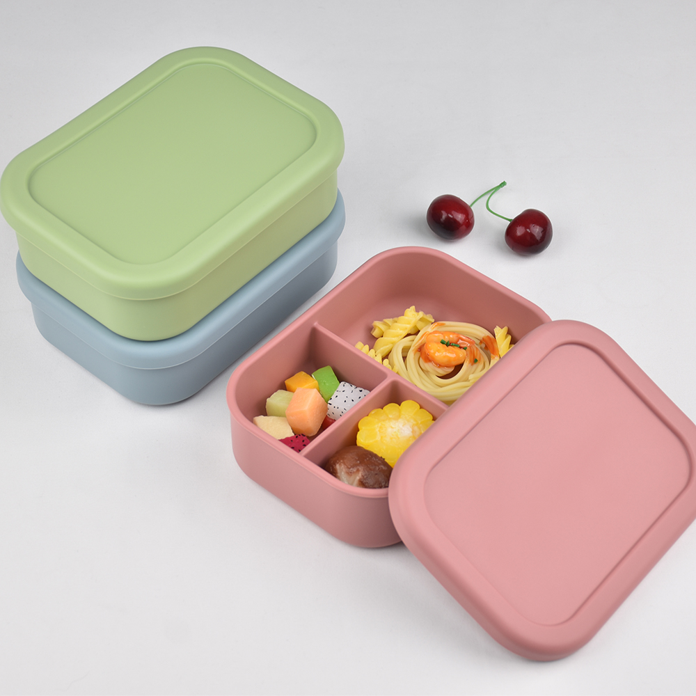 3-Compartment Food Grade Silic - Baby Food Lunch recension och pris