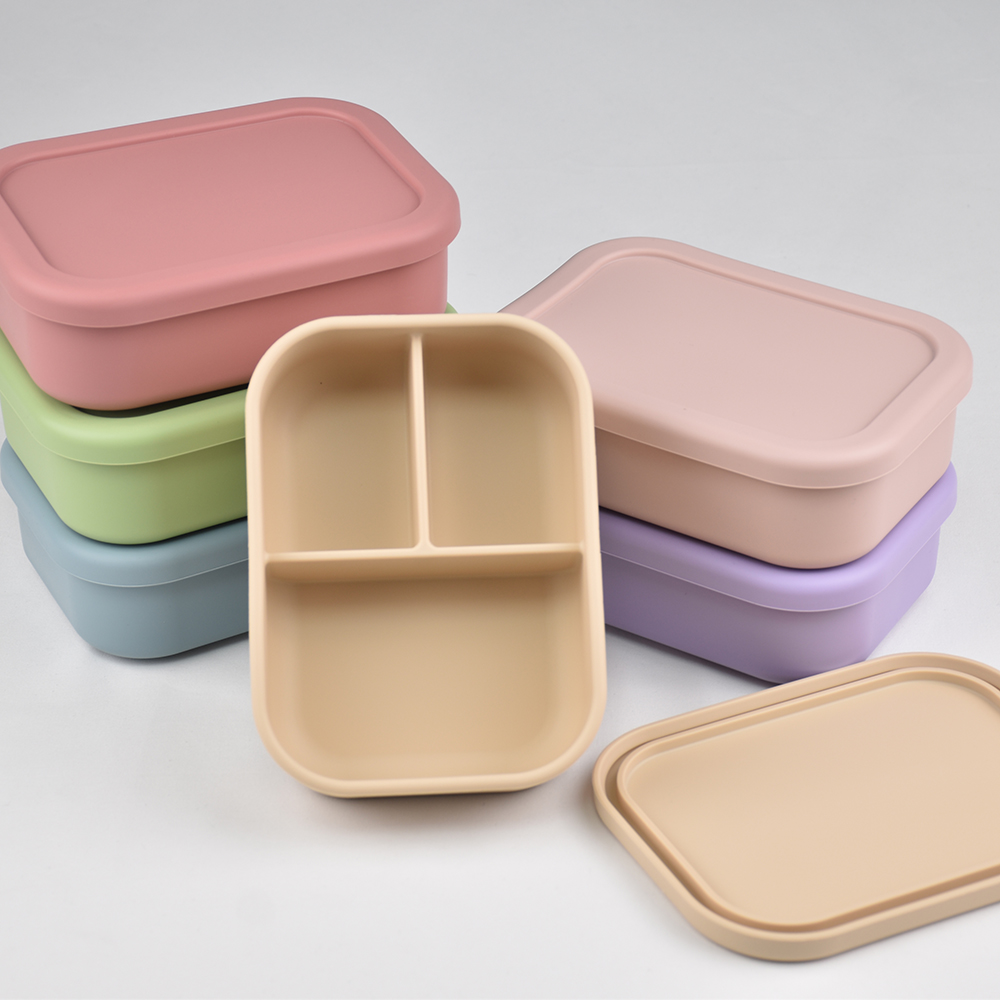 3-Compartment Food Grade Silic - Baby Food Lunch recension och pris