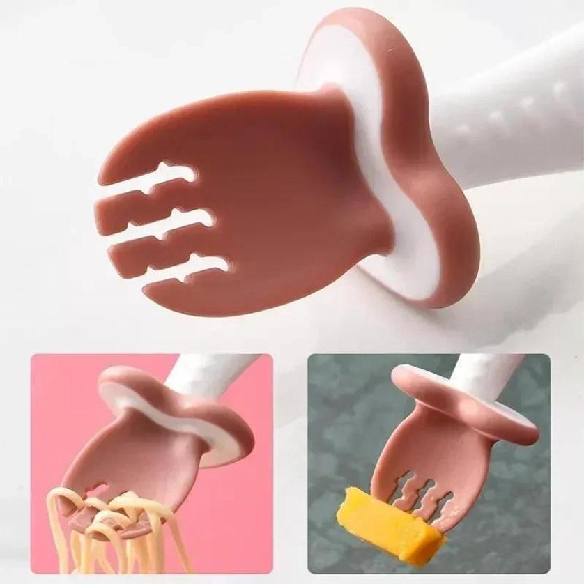Baby Spoon Fork Silicone Child - Baby Food Lunch recension och pris