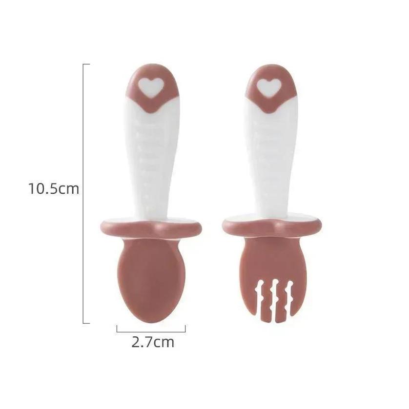 Baby Spoon Fork Silicone Child - Baby Food Lunch recension och pris