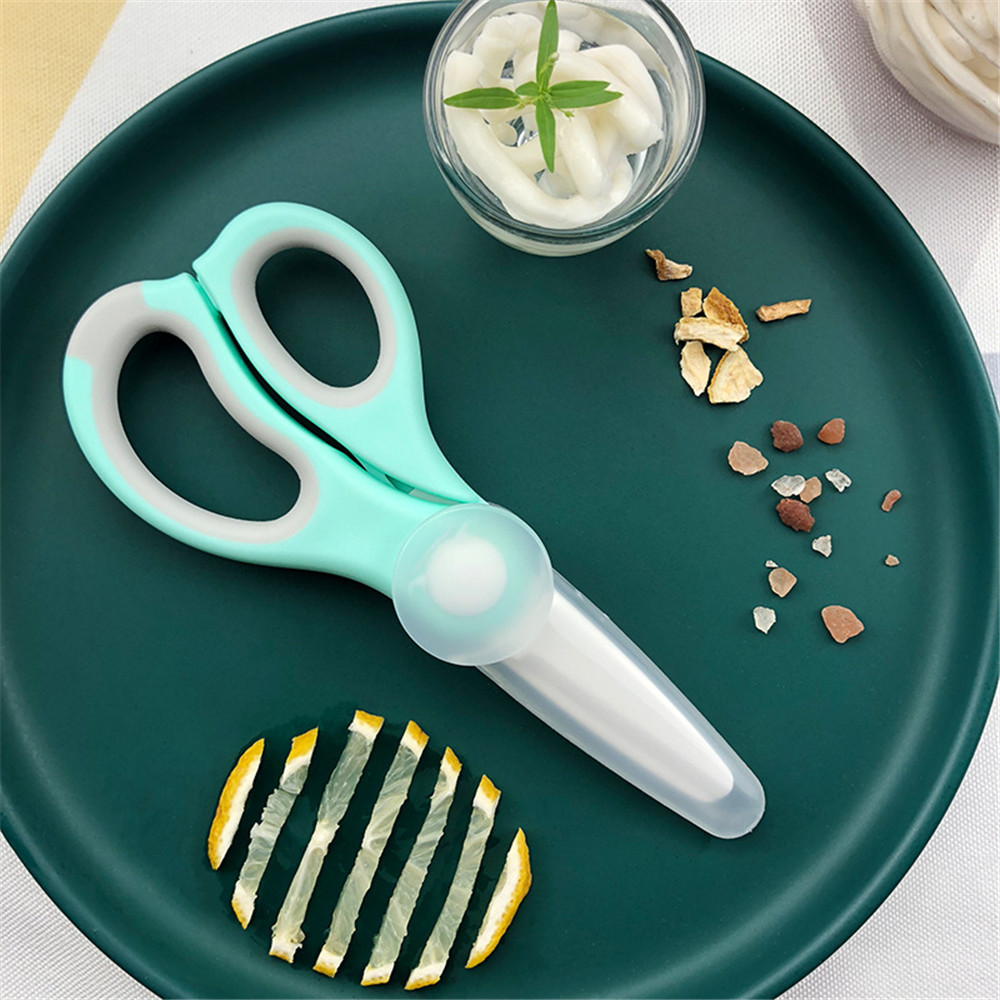 Portable Ceramic Scissors Baby - Baby Food Scissors recension och pris