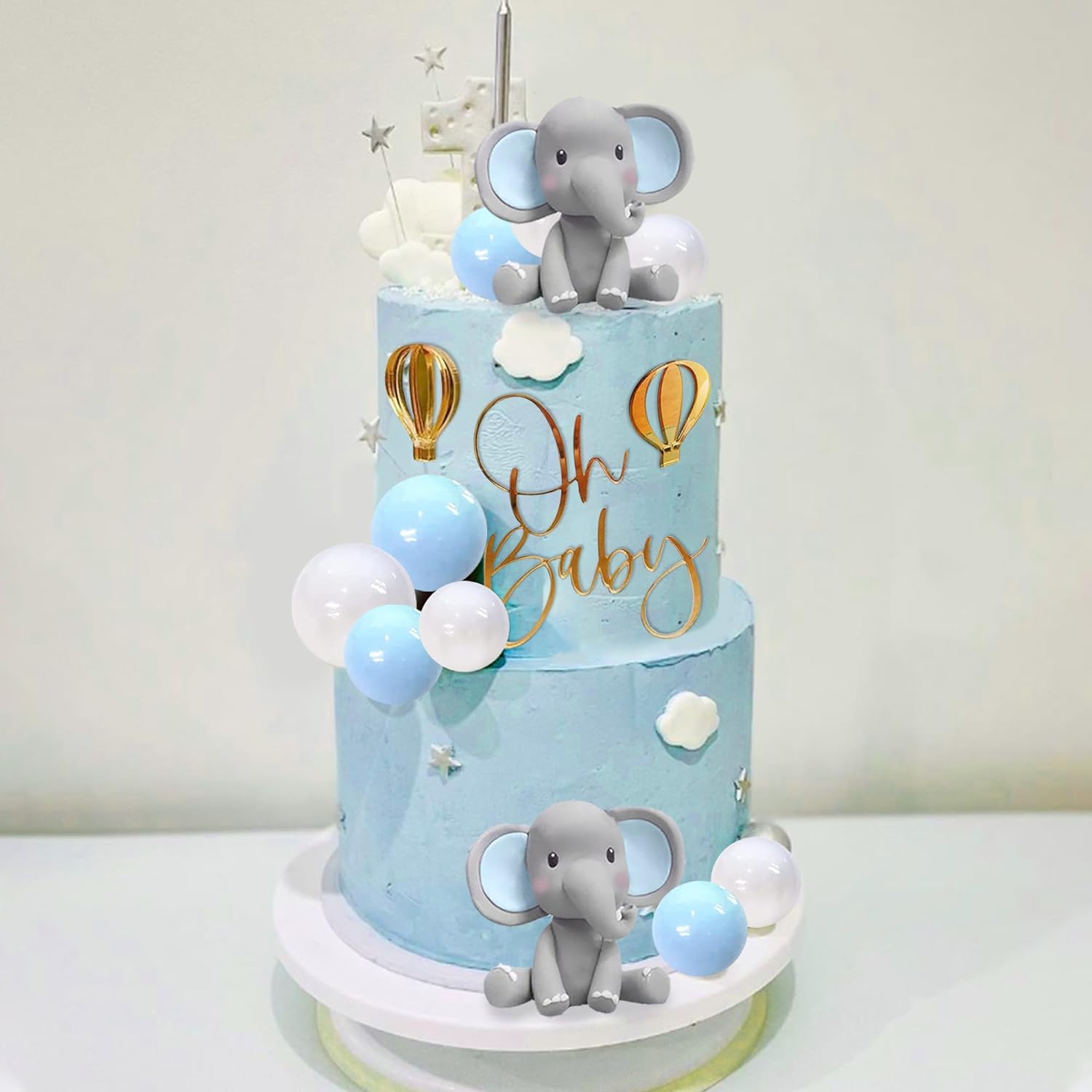 Elephant Cake Decoration Baby  - Baby Food For 1 Year Old recension och pris