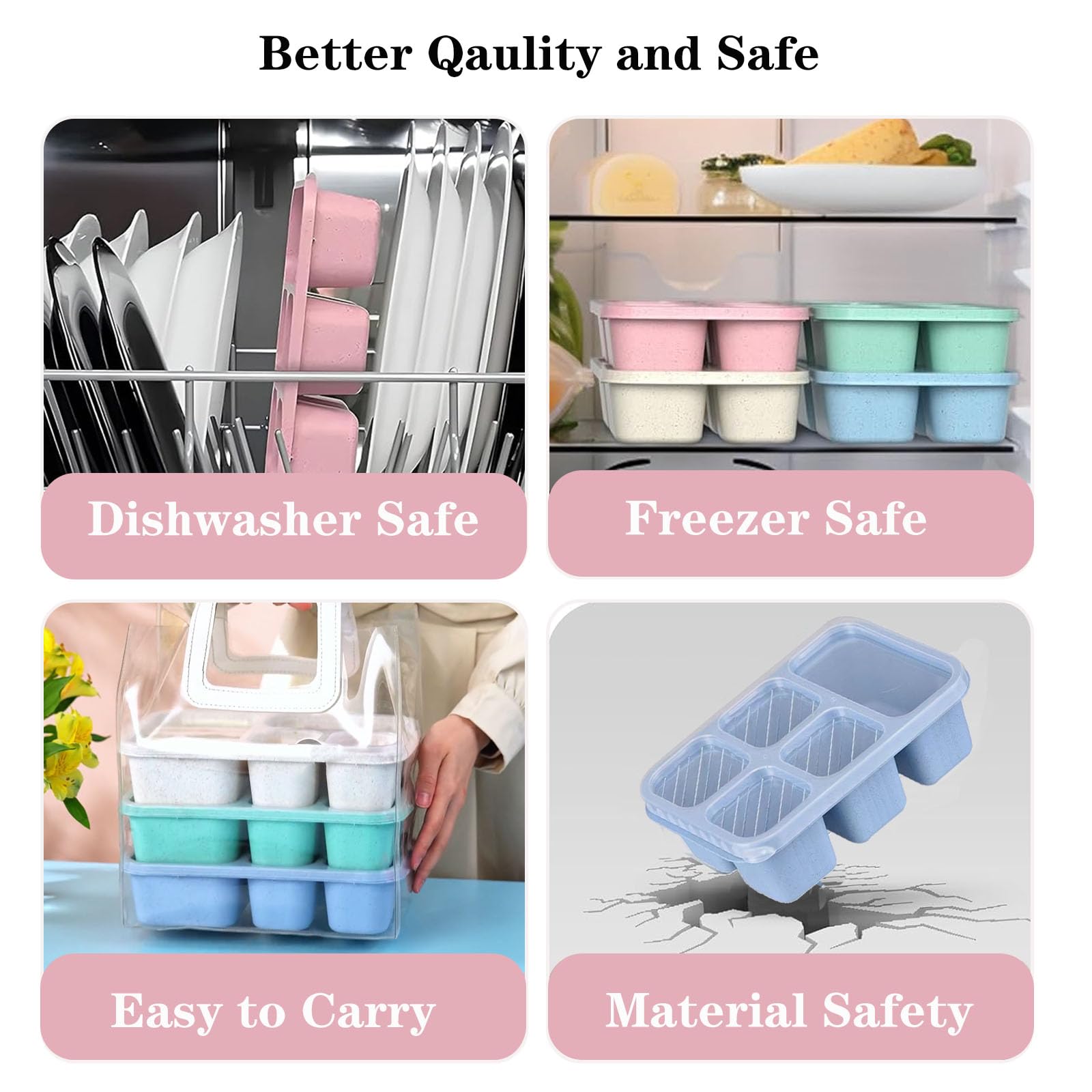 1PC, Bento Lunch Box, Suitable - Snack Container Travel recension och pris