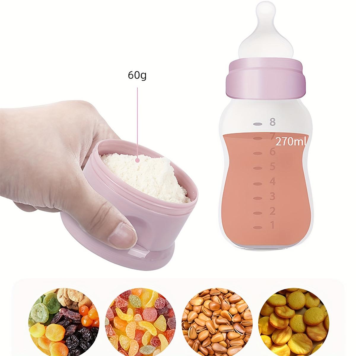 Large Capacity Baby Milk Powde - Snack Container Travel recension och pris
