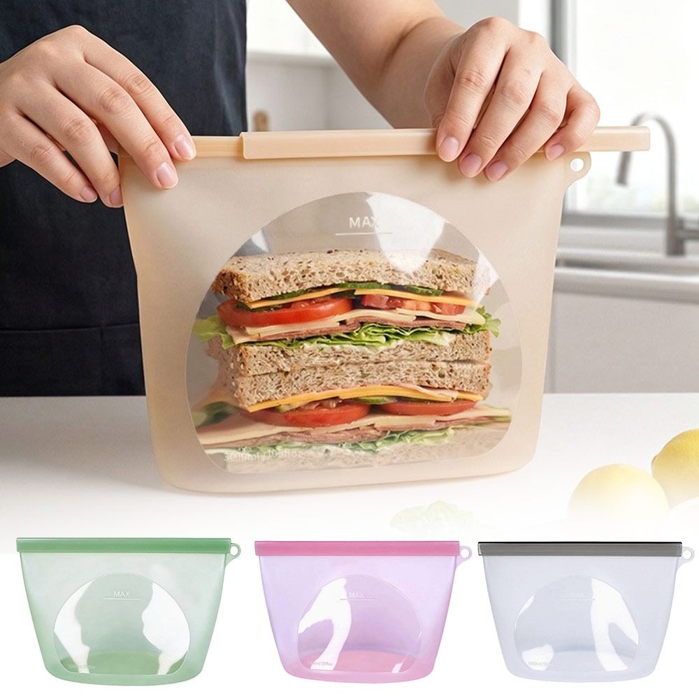 Silicone Food Preservation Bag - Food Pouch Reusable recension och pris