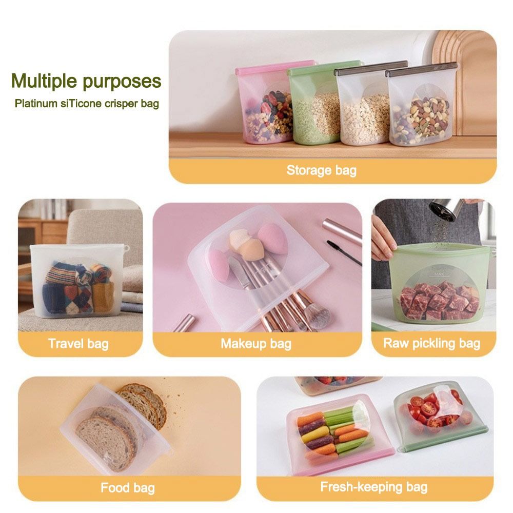Silicone Food Preservation Bag - Food Pouch Reusable recension och pris