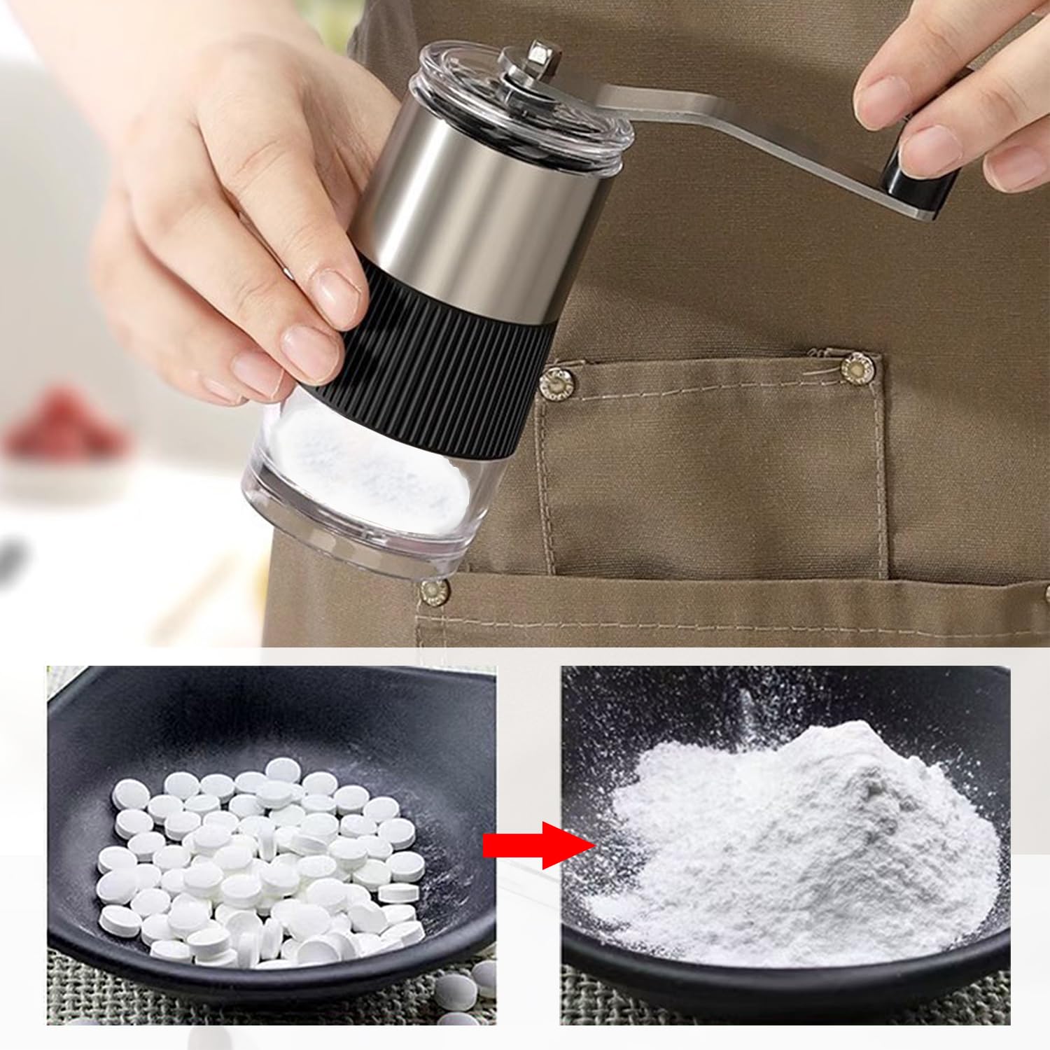 Pill Crusher with Pill Cutter  - Baby Food Scissors recension och pris