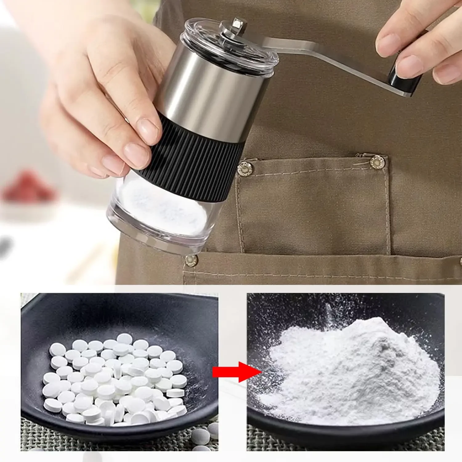 Pill Crusher with Pill Cutter  - Baby Food Scissors recension och pris