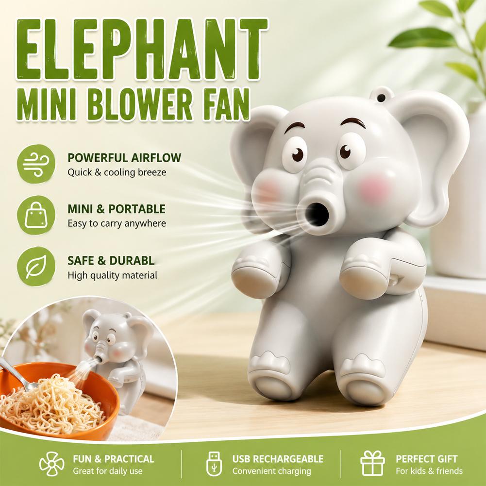 Mini Elephant Food Cooler Fan, - Baby Food For 1 Year Old recension och pris