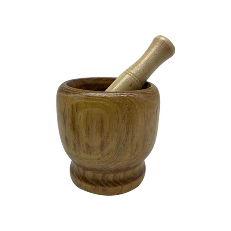 Small Home Use Wooden Mortar A - Baby Food Grinding Bowl recension och pris