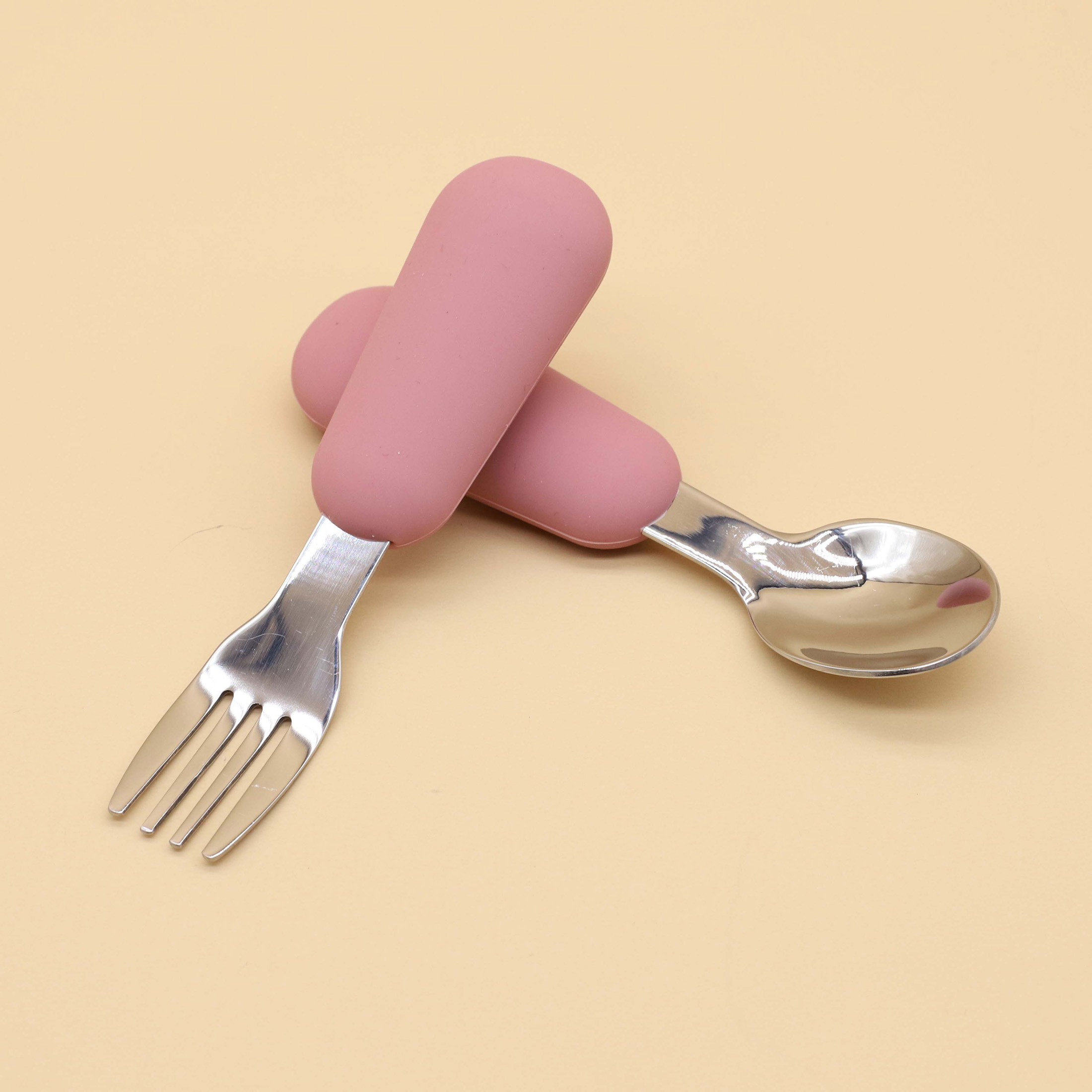 Silicone stainless steel spoon - Baby Food Lunch recension och pris