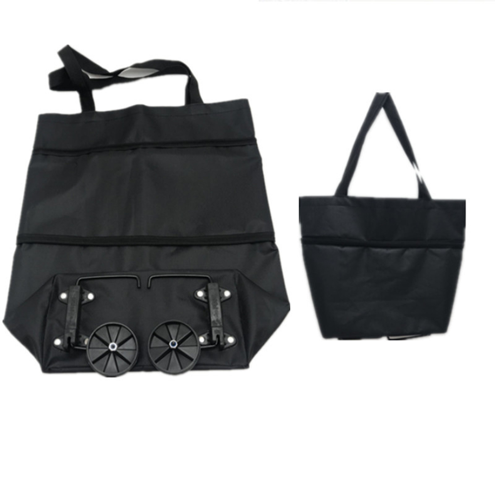 Folding Shopping Pull Cart Tro - Food Pouch Reusable recension och pris