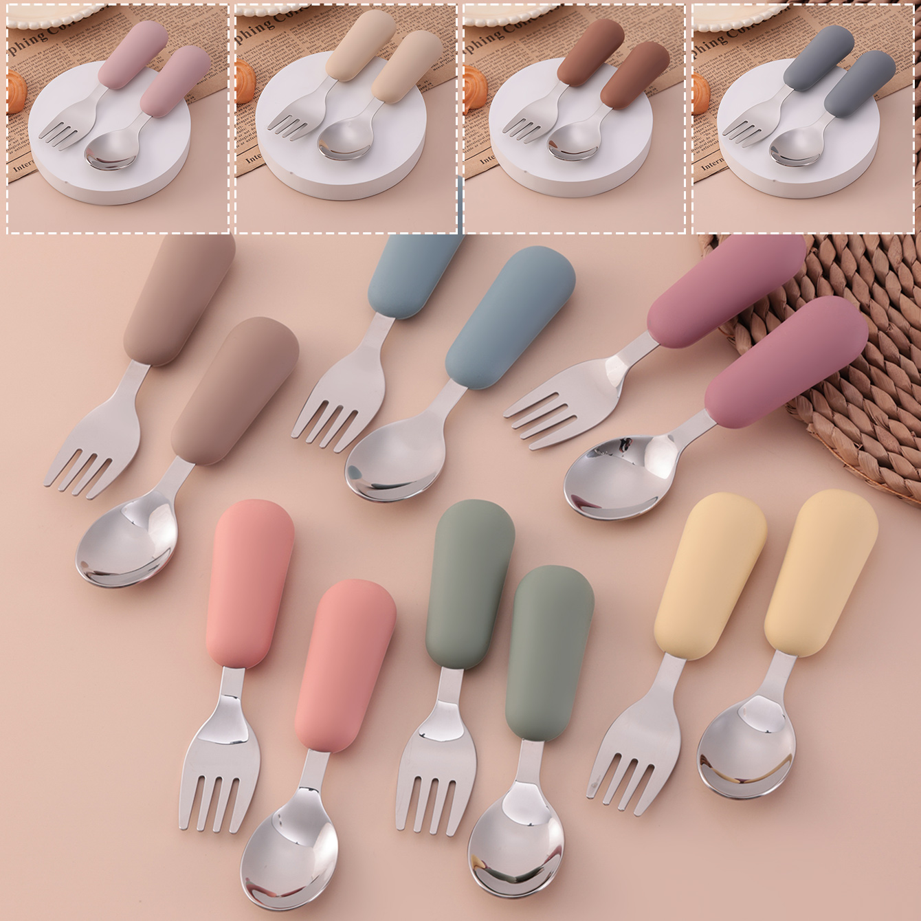 Color Kids 2PCS Stainless Stee - Baby Food Lunch recension och pris