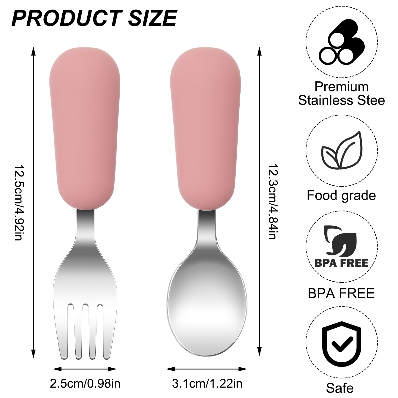 Color Kids 2PCS Stainless Stee - Baby Food Lunch recension och pris