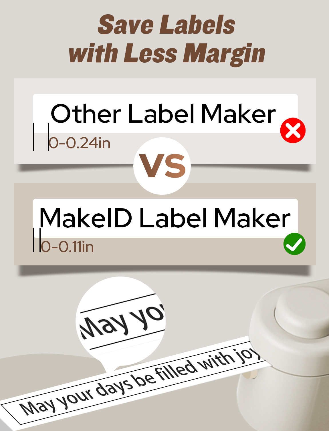 Makeid L1-C Label Maker Machin - Baby Food Label recension och pris