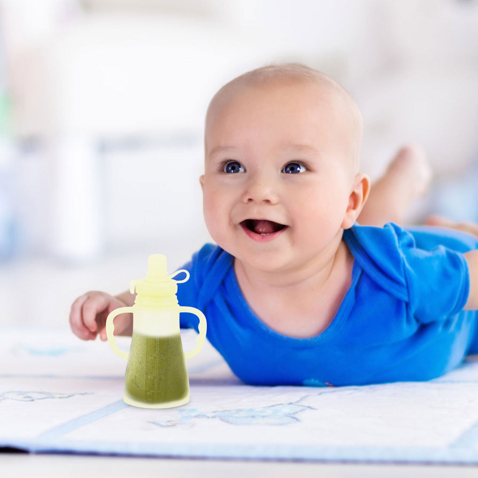 Silicone Baby Food Pouches Reu - Baby Food Reusable Pouches recension och pris