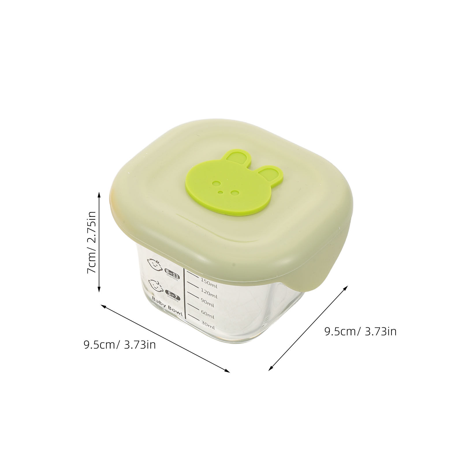 2Pcs Baby Food Storage Boxes L - Baby Food Yellow recension och pris