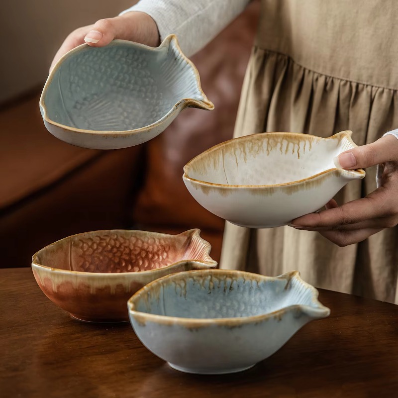 Creative Fish Shape Ceramic Bo - Baby Food In Restaurant recension och pris