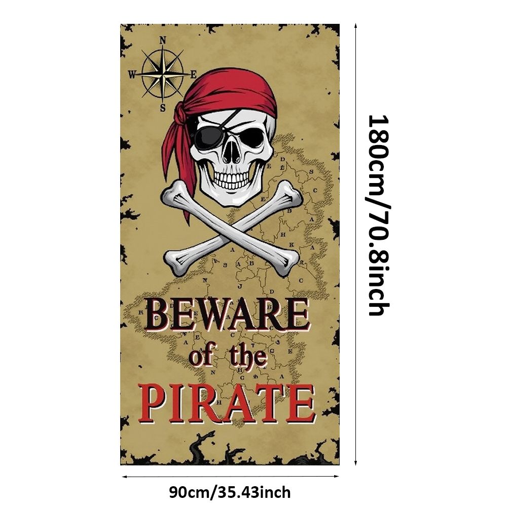 Beware Of Pirate Door Cover Ki - Baby Food Flavors recension och pris