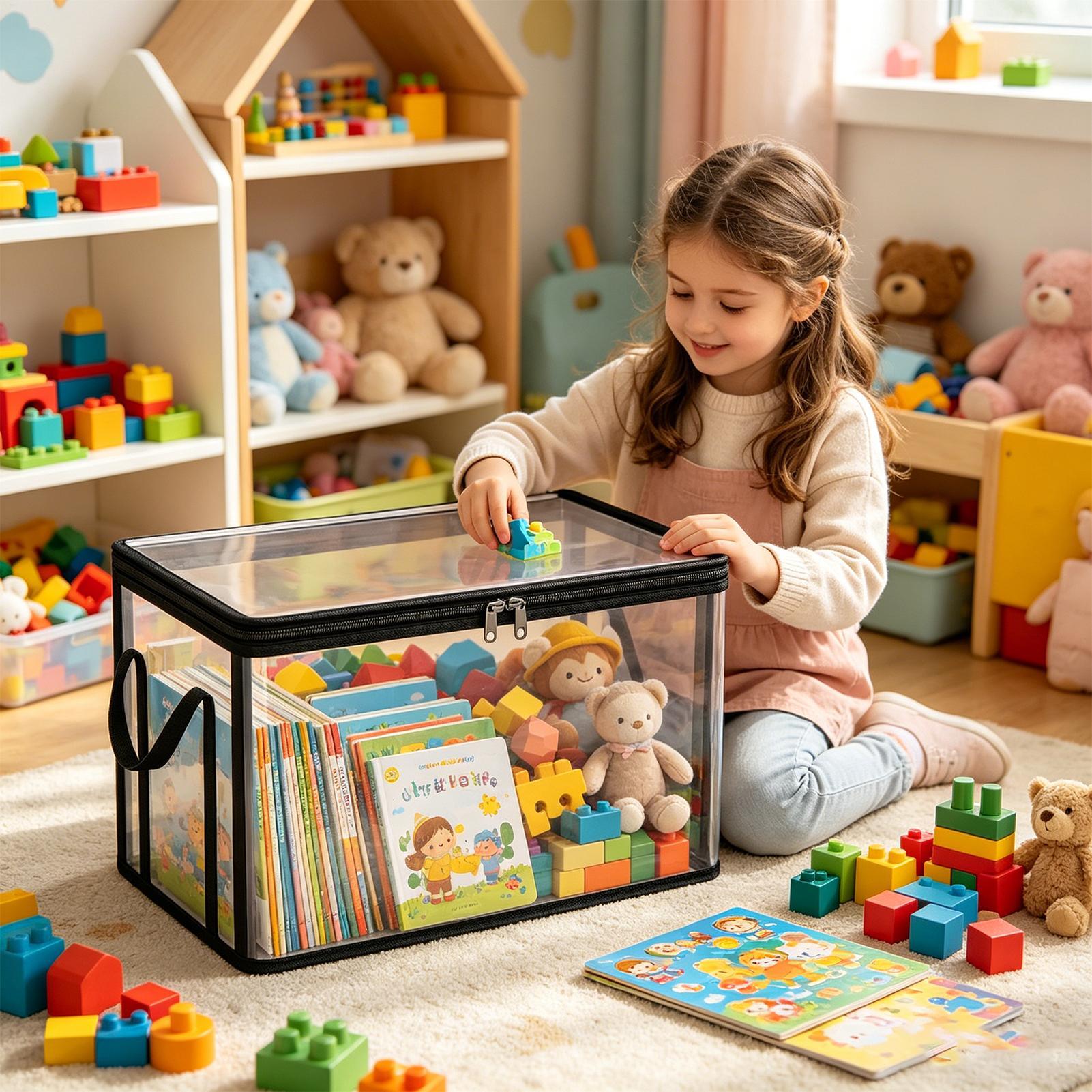 M/L Stackable Book Organizer w - Food Pouch Reusable recension och pris