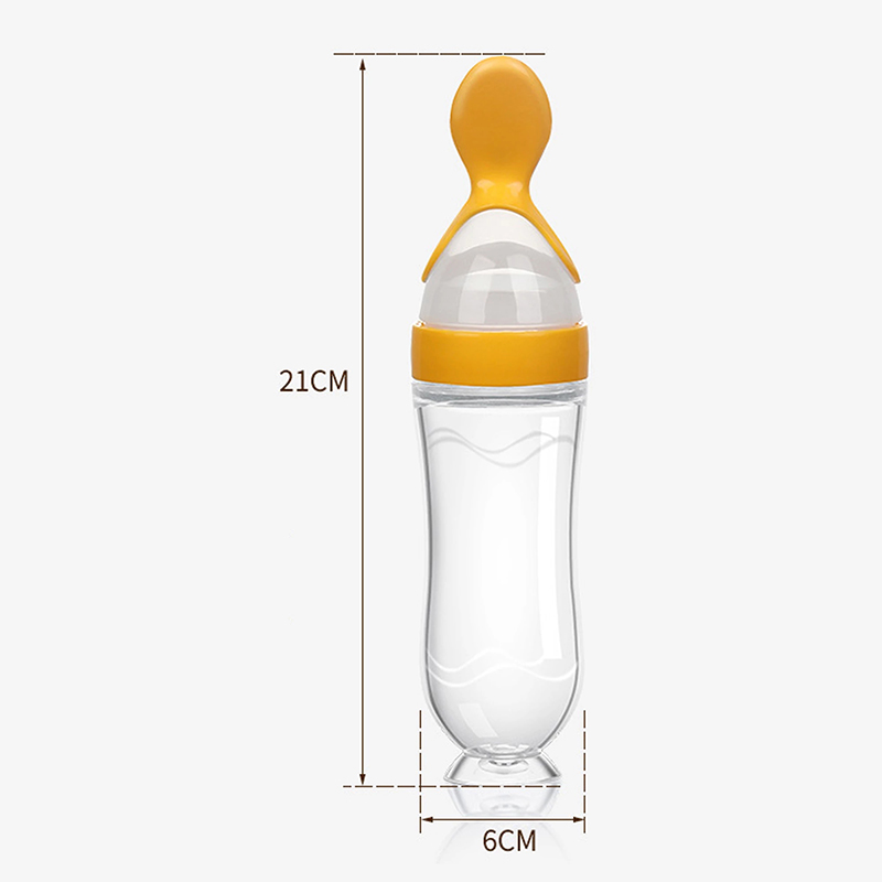 Squeezing Feeding Bottle Silic - Baby Food Lunch recension och pris