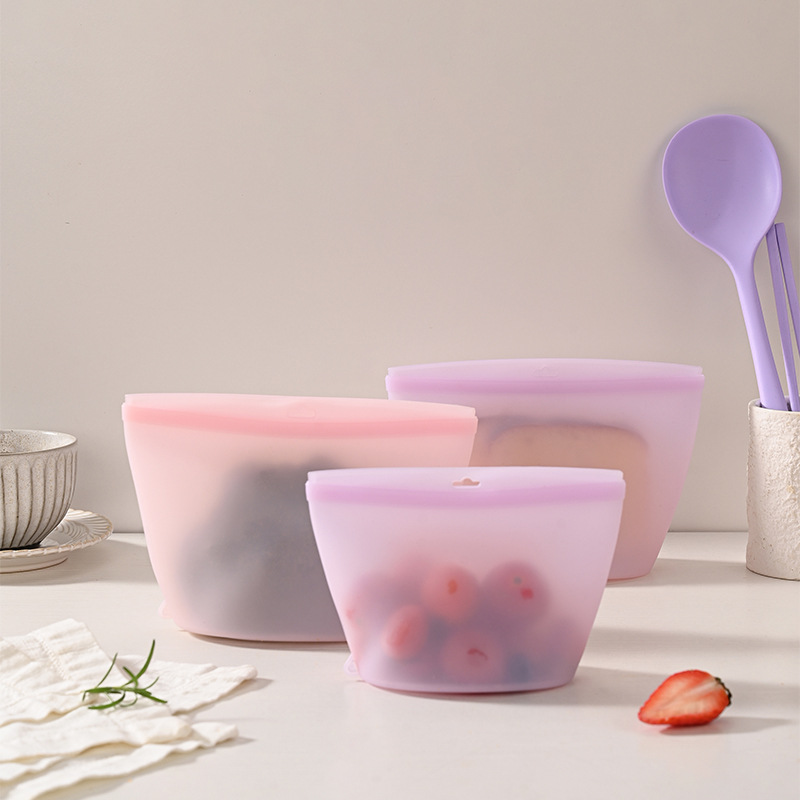 Self-Sealing Silicone Storage  - Food Pouch Reusable recension och pris