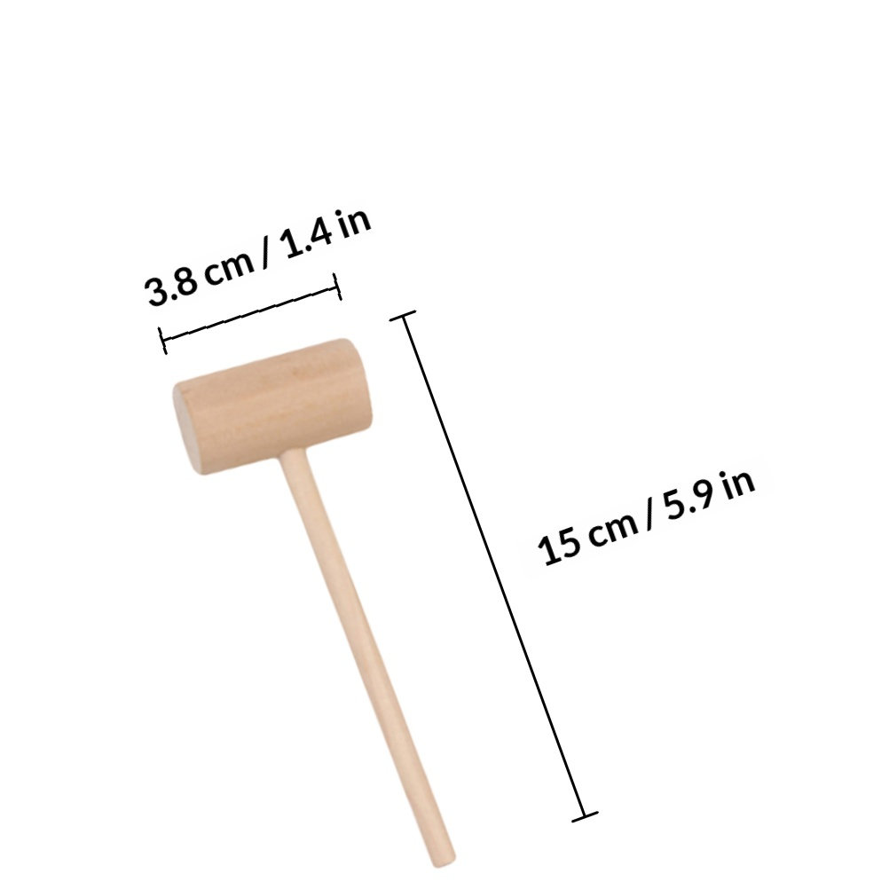 20Pcs Mini Wooden Hammers Soli - Baby Food In Restaurant recension och pris