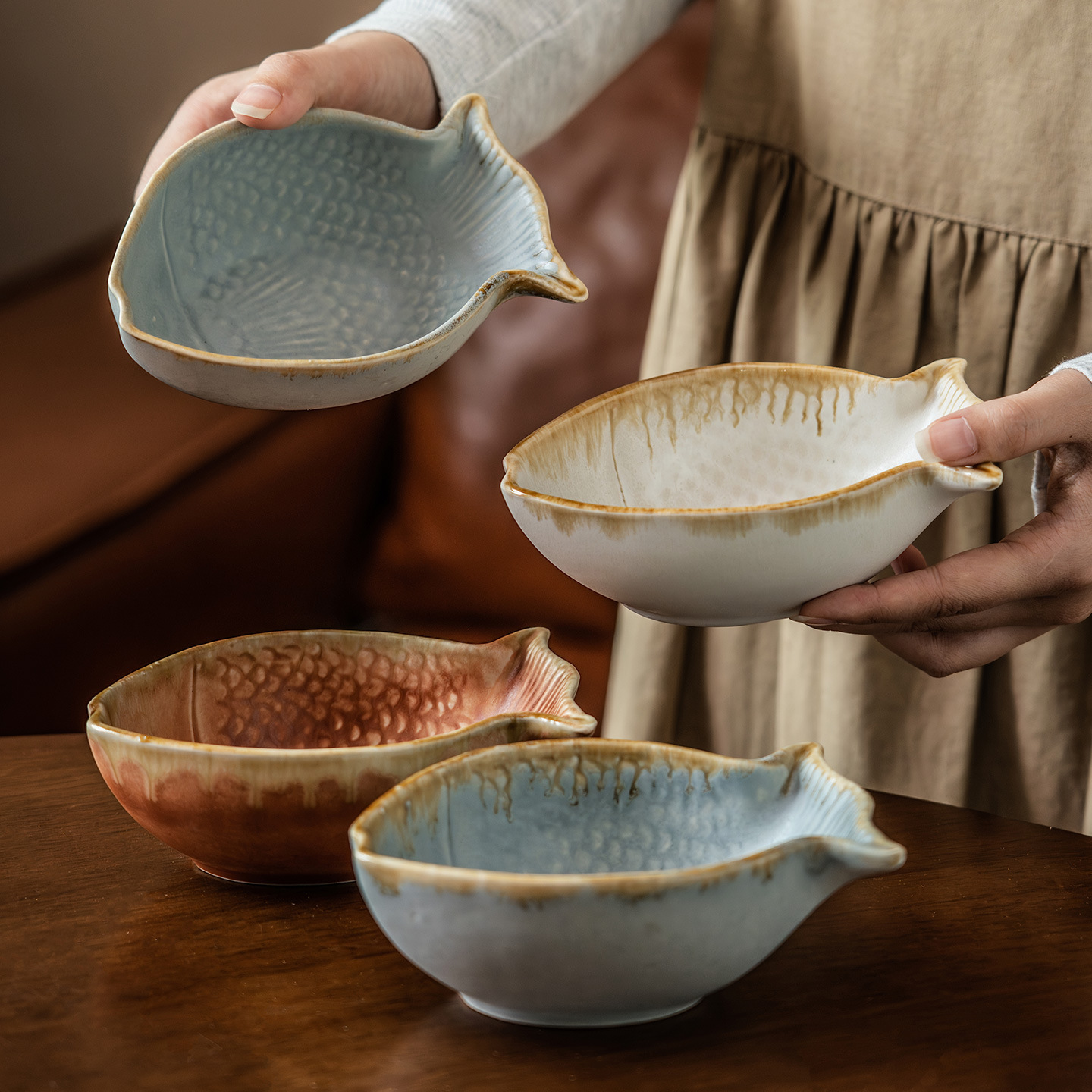 Creative Fish Shape Ceramic Bo - Baby Food In Restaurant recension och pris