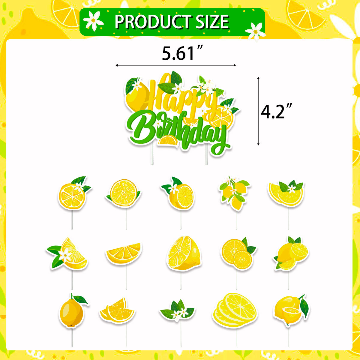 Lemon Cupcake Toppers Summer C - Baby Food For 1 Year Old recension och pris